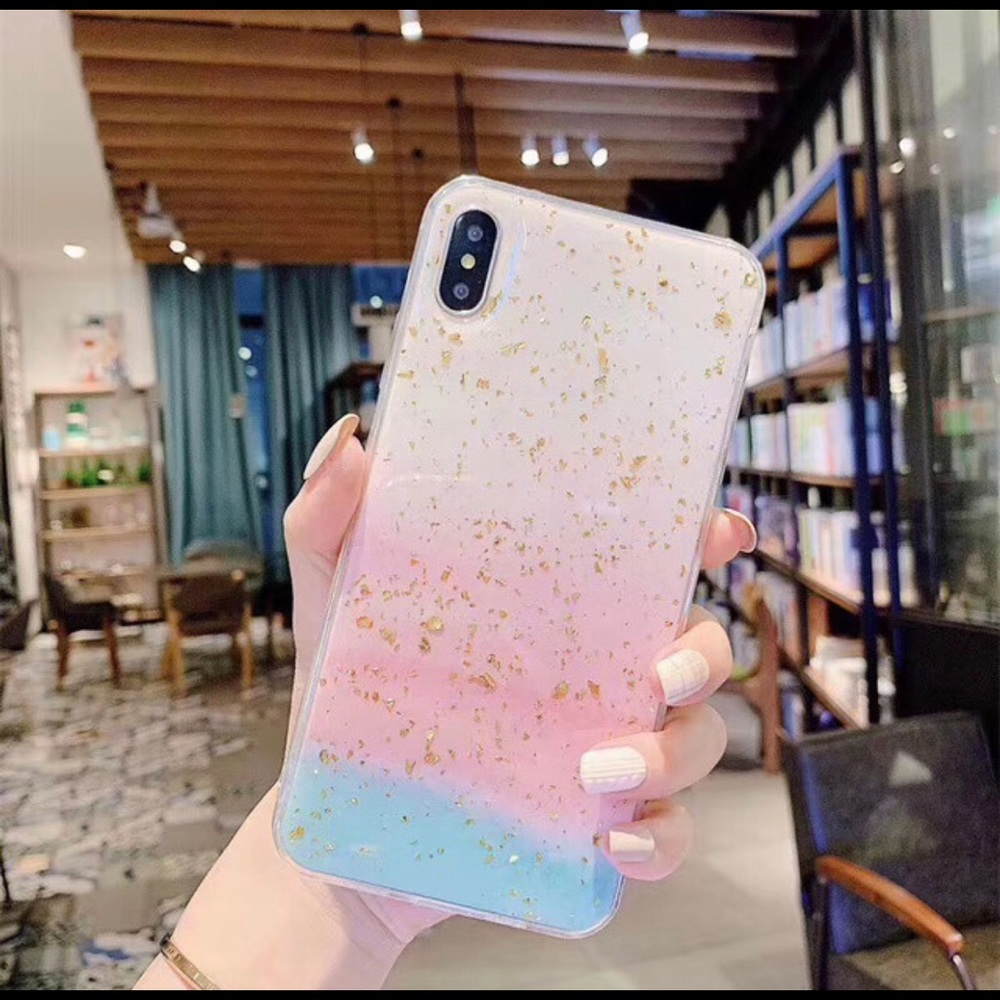 iPhone Rainbow Glitter Case